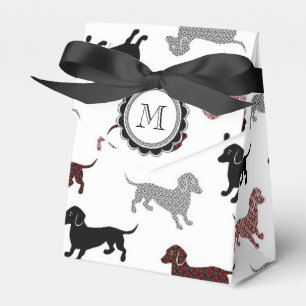 Dachshunds i Damask Cute Mönster Presentaskar