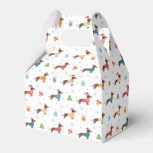 Dachshunds i julsötare Mönster Presentaskar
