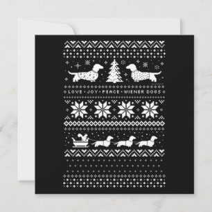 Dachshunds jul anteckningskort