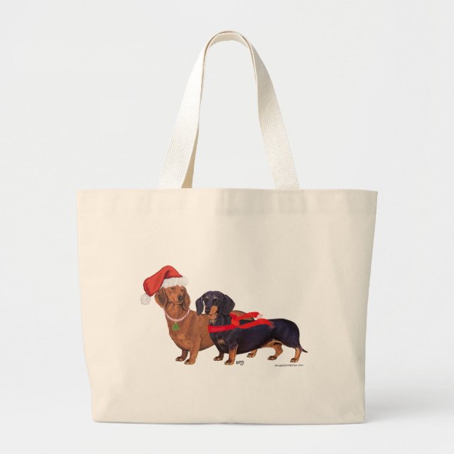 Dachshunds jul jumbo tygkasse (Framsidan)