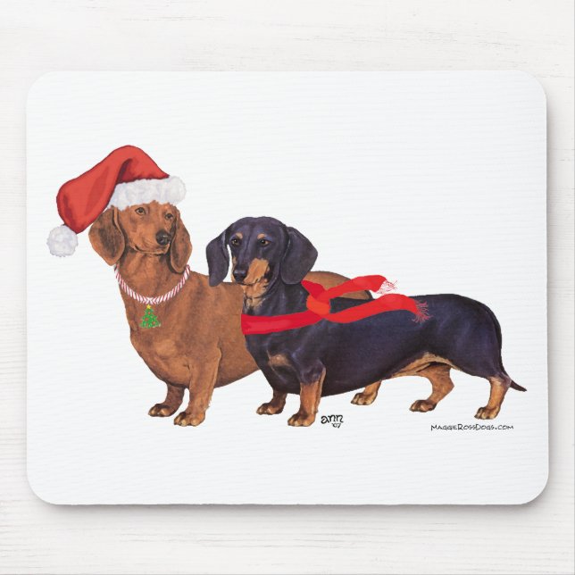Dachshunds jul musmatta (Framsidan)