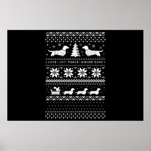 Dachshunds jul poster
