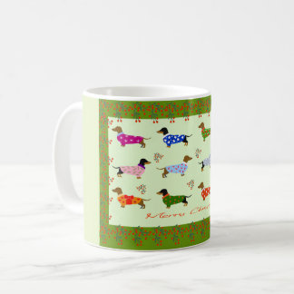 Dachshunds julmugg kaffemugg