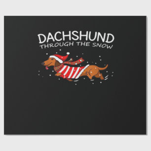 Dachshunds jultröja Mönster Klassisk T-Shirt Presentpapper