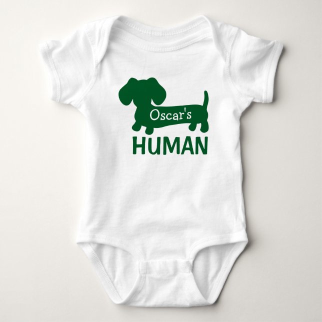 Dachshunds könsneutrala mänskliga Personlig T Shirt (Framsida)