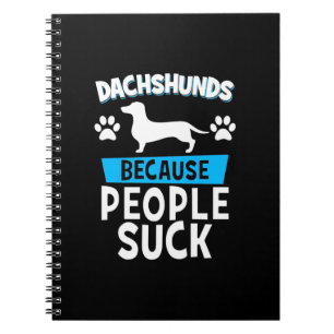 Dachshunds Med Mina Vänner Anteckningsbok