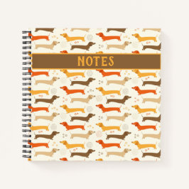 Dachshunds och prickar Anteckningsbok