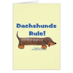 Dachshunds-regel Hälsningskort