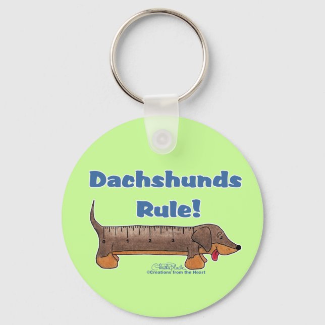 Dachshunds-regel Nyckelring (Framsida)