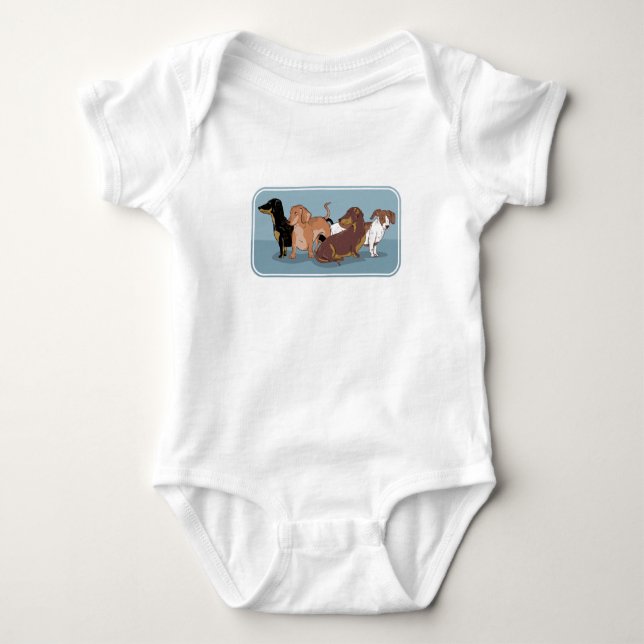 Dachshunds T Shirt (Framsida)