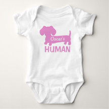 Dachshunds Tjej Mänsklig Personlig i Rosa