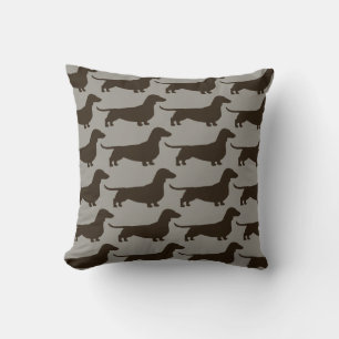 Dachshunds Wiener Hundar Mönster Roligt Doxie Älsk Kudde
