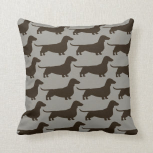 Dachshunds Wiener Hundar Mönster Roligt Doxie Älsk Kudde