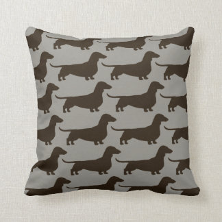Dachshunds Wiener Hundar Mönster Roligt Doxie Älsk Kudde