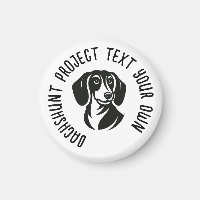 Dachshunt-logotyp för ditt projekt MAGNET (Framsidan)