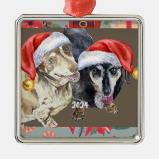 Dachsund jul 2024 julgransprydnad metall
