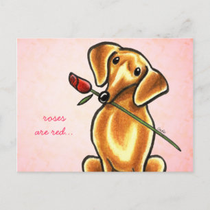 Dachsund Ro Swehoney Off-Leash Art™-Anpassningsbar Vykort