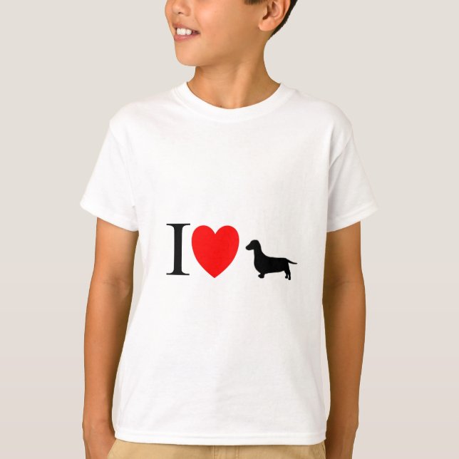Dachsundälskaregåvor "älskar jag Dachsunds ", Tee Shirt (Framsida)