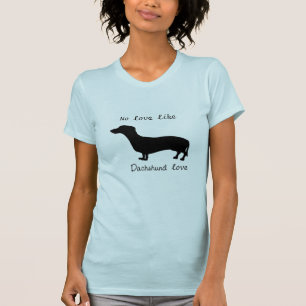 Dachsundkärlekkvinna utslagsplats t shirt