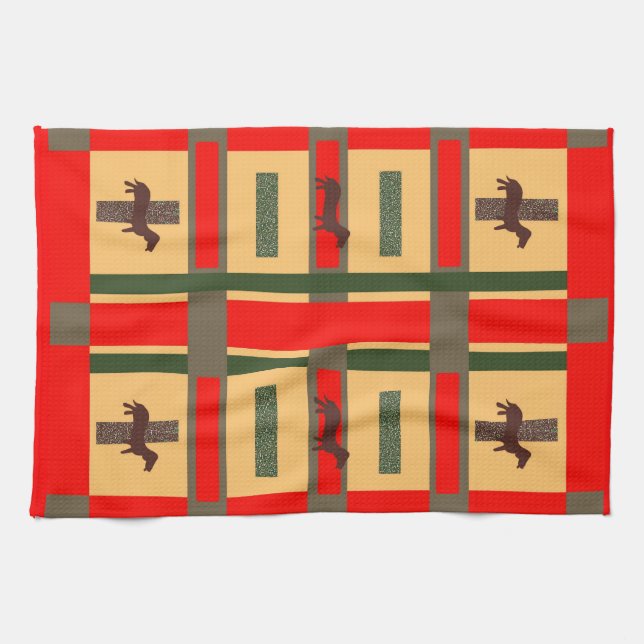 Dachsundkökshandduk Kökshandduk (Horisontell)