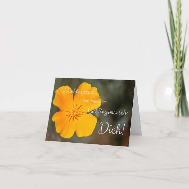 Dachte geraan meinen Lieblingsmensch: Dich! Kort (Framsida)