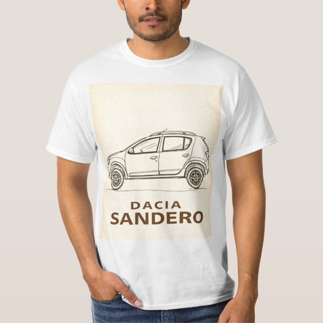 Dacia Sandero: Simple, Smart, and Stylish T Shirt (Framsida)