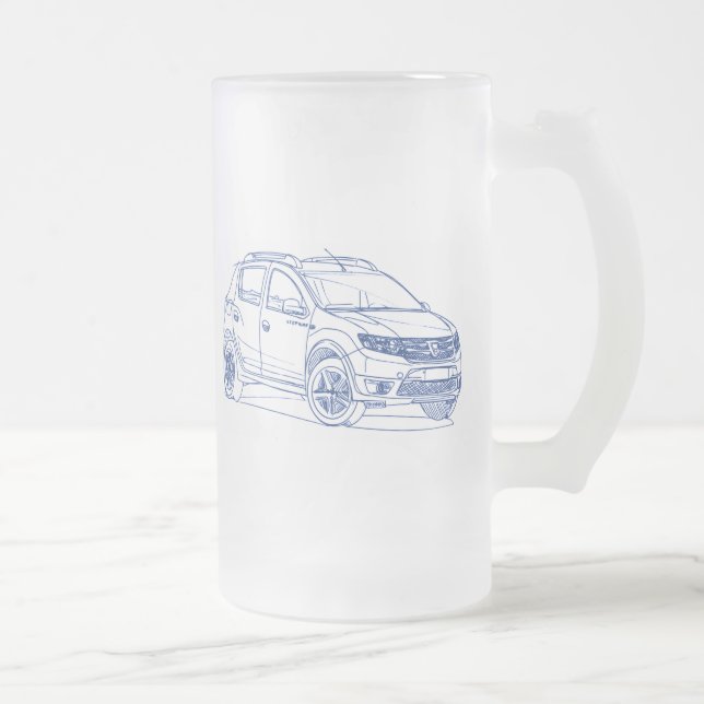 Dacia Sandero Stepway 2013 Frostat Ölglas (Höger)