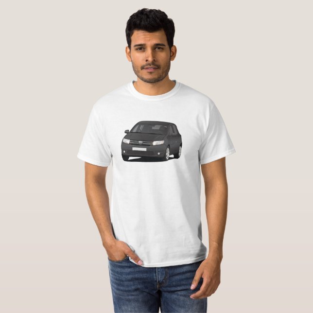 Dacia Sandero - svart Tee (Hel framsida)