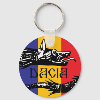 Dacian Varg - tricolor flagga Nyckelring