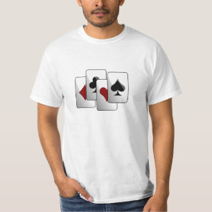 Däck av att leka kort t shirt