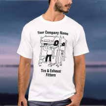 Däck- & avgasanpassarens Cartoon T-Shirt