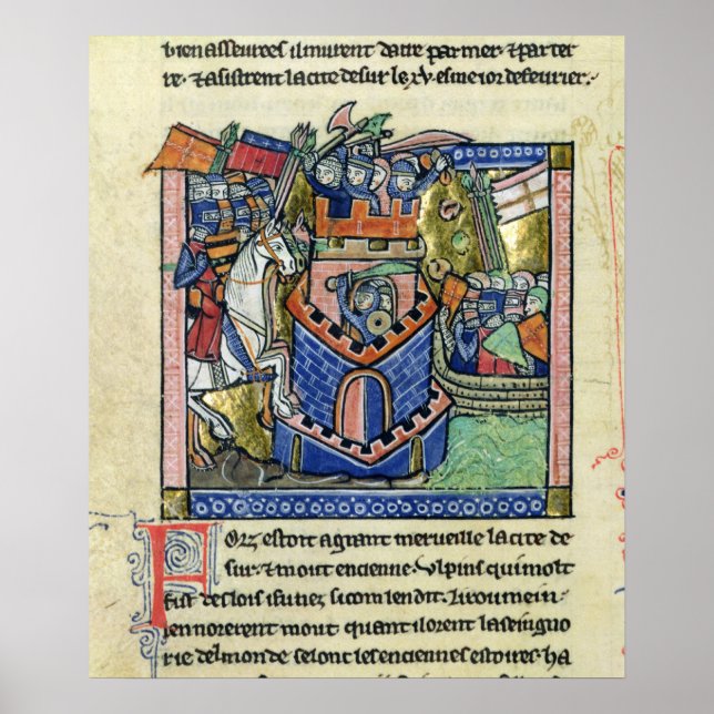 Däck blockeras av den venetianska flottan poster (Framsidan)