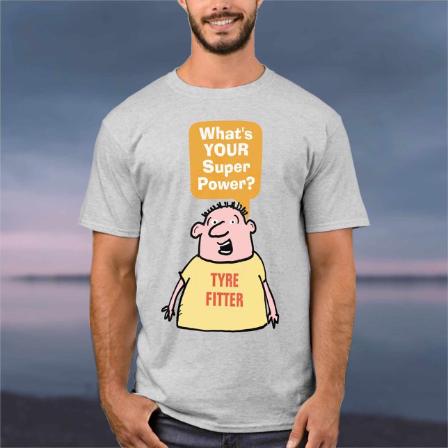 Däck Fitter Toppen Power. T Shirt (Skapare uppladdad)