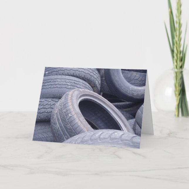 "Däck" födelsedagskort Kort (Framsida)