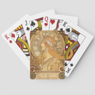 Däck för Alphonse Mucha mästerverksamling Kortlek