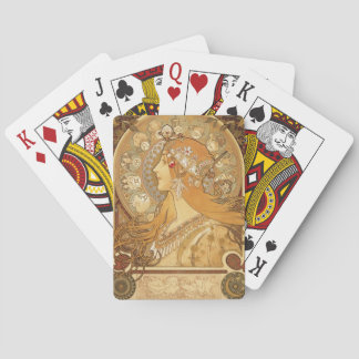 Däck för Alphonse Mucha mästerverksamling Kortlek
