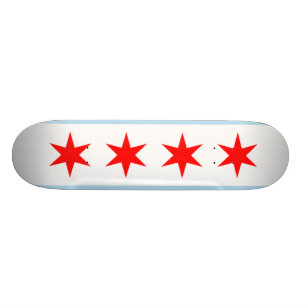 Däck för Chicago flaggaSkateboard Mini Skateboard Bräda 18,7 Cm