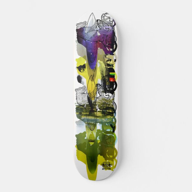 DÄCK för CRE8orDIE-SURFABJÖRN Skateboard Bräda 20 Cm (Framsida)