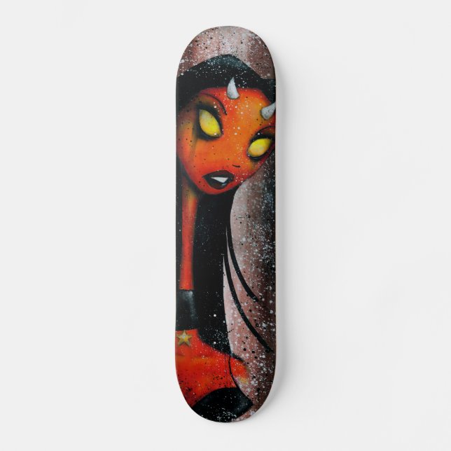 Däck för demonflickaskridsko skateboard bräda 20,5 cm (Framsida)