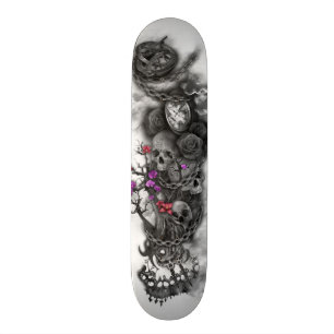 Däck för DOA-MIA-skalle Mini Skateboard Bräda 18,5 Cm
