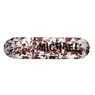 Däck för GrungeSplatterSkateboard Skateboard Bräda 21,5 Cm