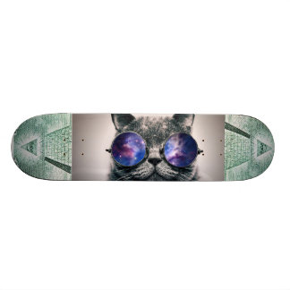 däck för illuminati- och galaxkattskateboard skateboard bräda 21,5 cm