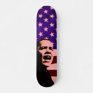 Däck för Obama US flaggaSkateboard Old School Skateboard Bräda 18 Cm