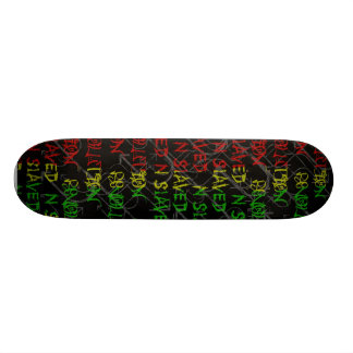 däck för rastafärggrafitti skateboard bräda 20,5 cm