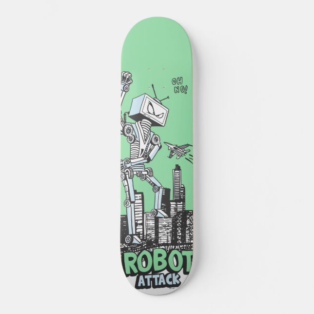 Däck för robotattackSkateboard Mini Skateboard Bräda 18,5 Cm (Framsida)