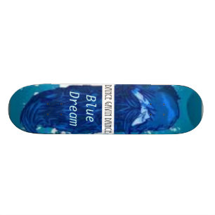 Däck för skägg för dröm för blått för dans old school skateboard bräda 21,6 cm