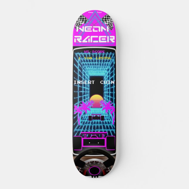 Däck för skateboard för Eazy Toyz neonRacer (Framsida)