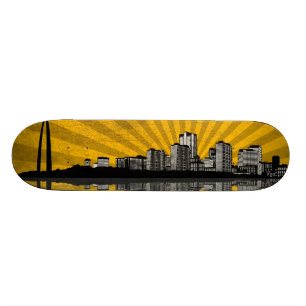 Däck för St Louis horisontSkateboard (gult) Skateboard Bräda 21,5 Cm