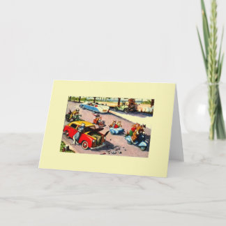 Däck för vintagekattlägenheten reparerar noterar kort