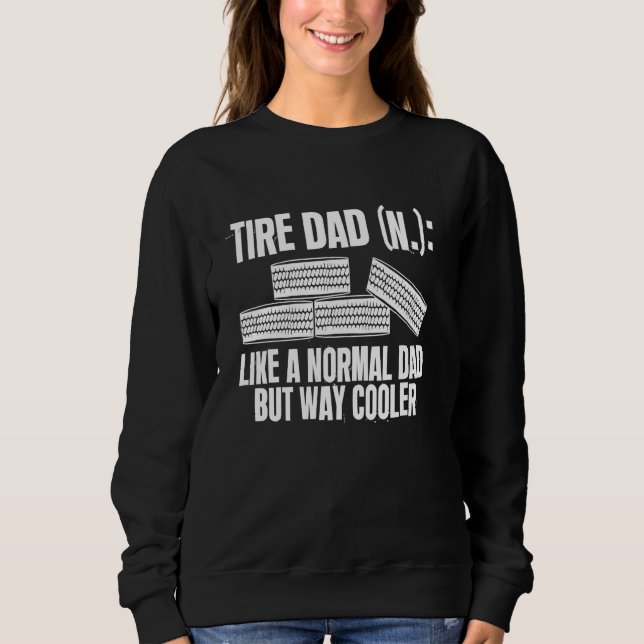 Däck Pappa-definitionshjulet ändrar Fars dag T Shirt (Framsida)
